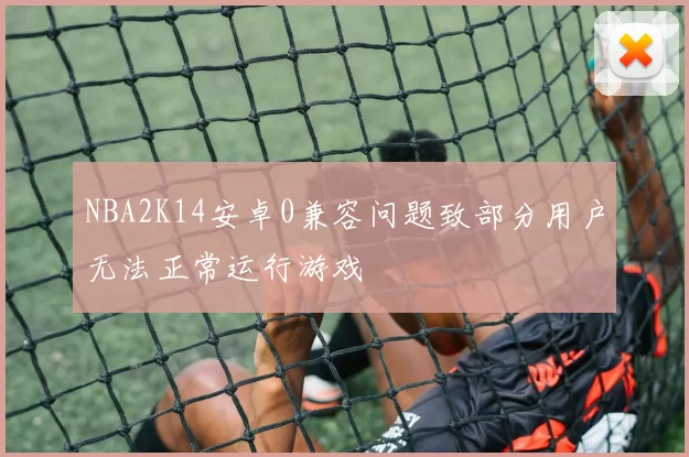 NBA2K14安卓0兼容问题致部分用户无法正常运行游戏