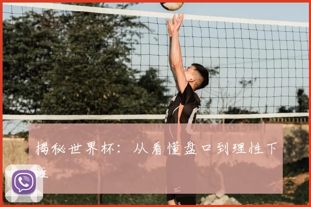 揭秘世界杯:从看懂盘口到理性下注
