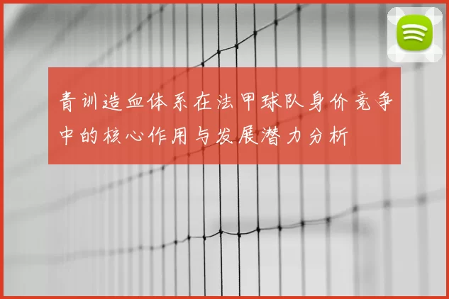 青训造血体系在法甲球队身价竞争中的核心作用与发展潜力分析