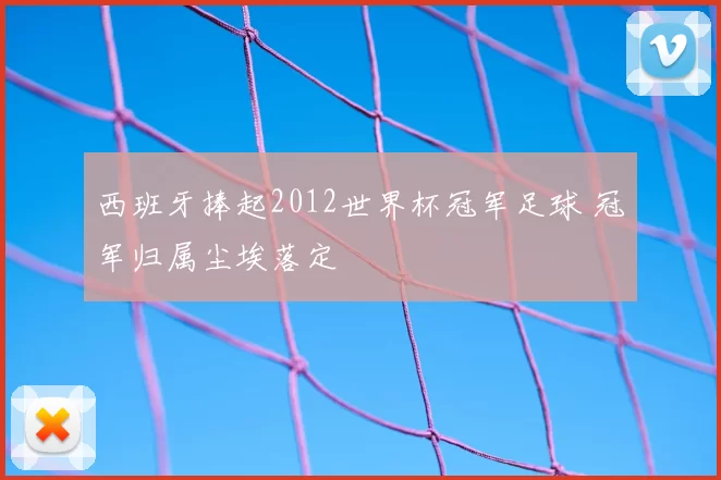 西班牙捧起2012世界杯冠军足球 冠军归属尘埃落定